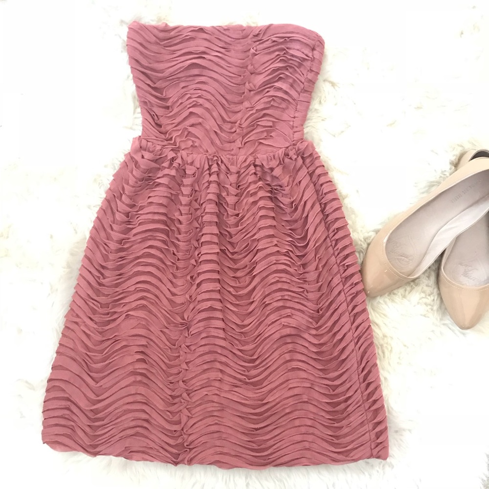 ZARA BASIC EVENING Blush dress